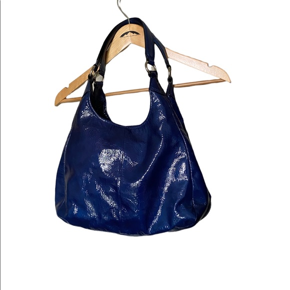 Coach Cobalt Blue Patent Leather Handbag - Picture 2 of 6